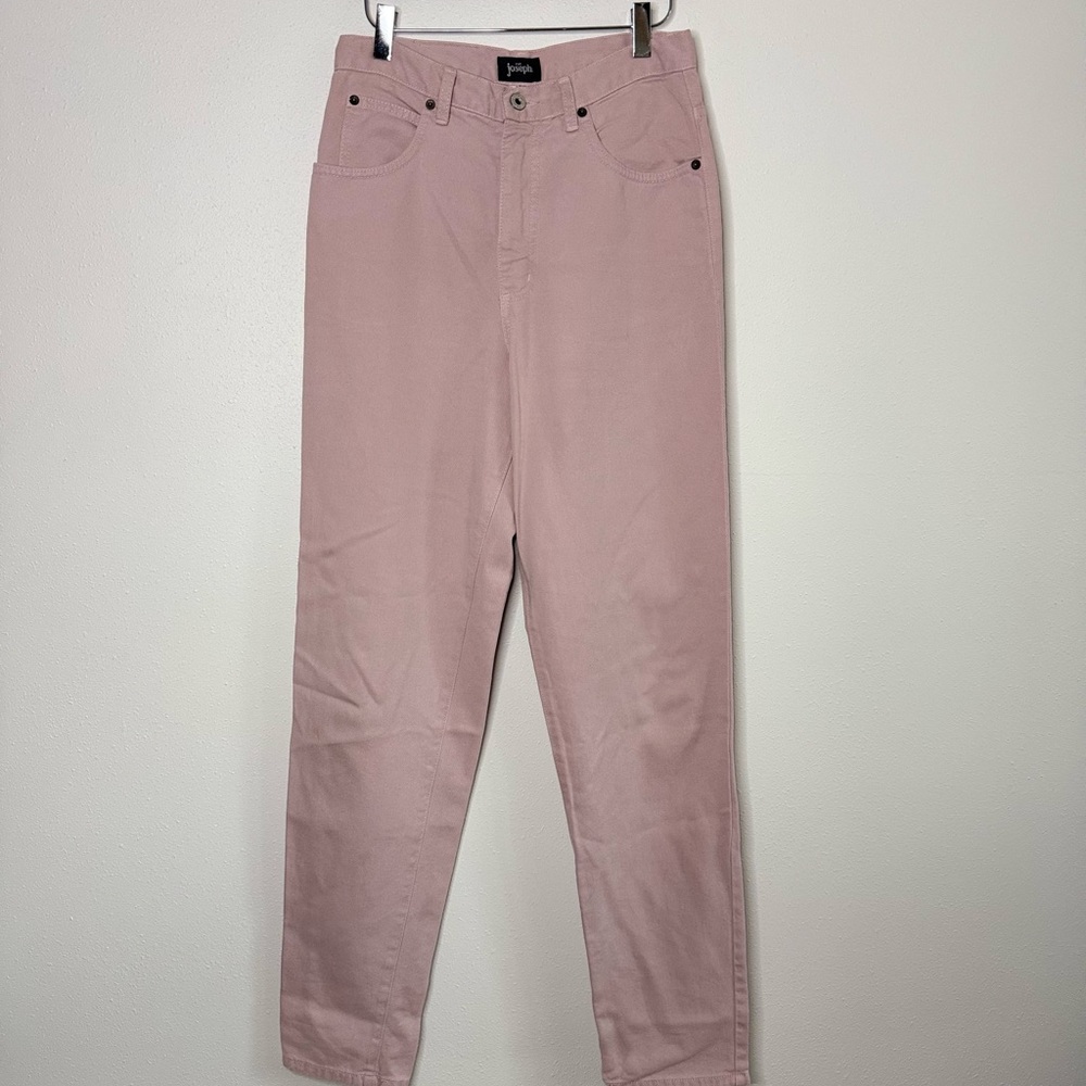 For Joseph Blush Pink Tencel Blend Jeans Made USA Slim Straight 29